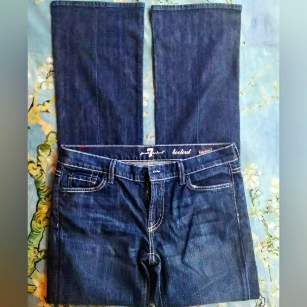 7 For All Kind Boot Cut Denim Jeans